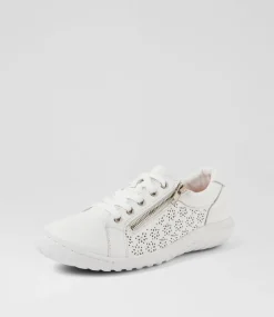 Women SUPERSOFT Comfort|Sneakers-Timmi White Leather Sneakers