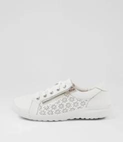 Women SUPERSOFT Comfort|Sneakers-Timmi White Leather Sneakers