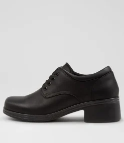 COLORADO Senior School Shoes-TINA SNR MATTE BLACK