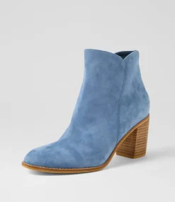 Women TOP END Boots-Tingly Denim Suede Ankle Boots