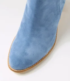 Women TOP END Boots-Tingly Denim Suede Ankle Boots