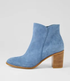 Women TOP END Boots-Tingly Denim Suede Ankle Boots