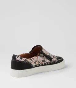 Women I LOVE BILLY Sneakers-Tonki Black Floral Sneakers