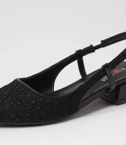 Women I LOVE BILLY Flats-Torranzi Black Fabric Flat Shoes