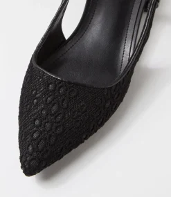 Women I LOVE BILLY Flats-Torranzi Black Fabric Flat Shoes