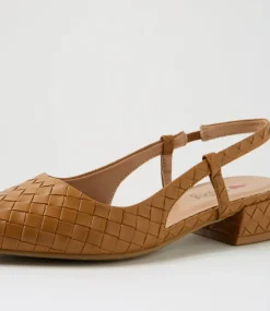 Women I LOVE BILLY Flats-Torranzi Tan Emboss Flat Shoes