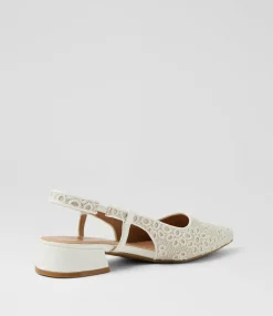 Women I LOVE BILLY Flats-Torranzi White Fabric Flat Shoes