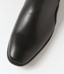 COLORADO Boots|Dress Shoes-Torrent Black Leather Chelsea Boots