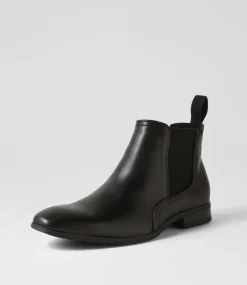 COLORADO Boots|Dress Shoes-Torrent Black Leather Chelsea Boots