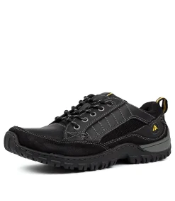 COLORADO Casuals-Tory Black Leather Flat Shoes