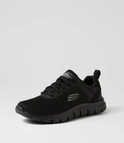 SKECHERS Sneakers|Casuals-Track Broader Black Mesh Sneakers
