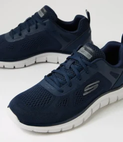 SKECHERS Sneakers|Casuals-Track Broader Navy Mesh Sneakers