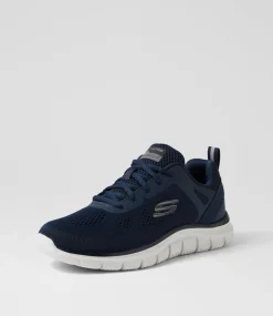SKECHERS Sneakers|Casuals-Track Broader Navy Mesh Sneakers