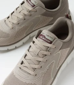 SKECHERS Sneakers-Track Lerko Taupe Fabric Sneakers