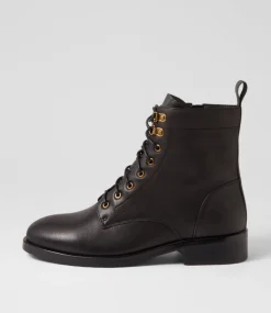 Women DIANA FERRARI Boots-TREMENDON DF BLACK LEATHER