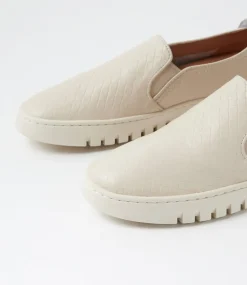 Women SUPERSOFT Comfort|Flats-Tryons Ivory Leather Flat Shoes