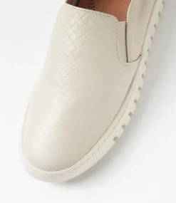 Women SUPERSOFT Comfort|Flats-Tryons Ivory Leather Flat Shoes
