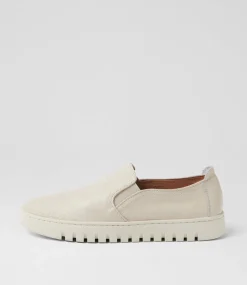 Women SUPERSOFT Comfort|Flats-Tryons Ivory Leather Flat Shoes