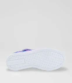 SKECHERS Sport School Shoes-Twinkle Sparks Junior Lavender Multi Sneakers