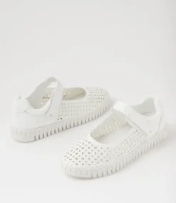 Women I LOVE BILLY Flats-Ulisha White Flat Shoes