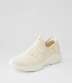 Women SKECHERS Sneakers-Ultra Flex 3 Cs Natural Fabric Sneakers