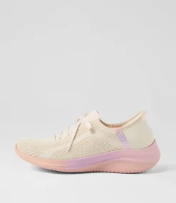 Women SKECHERS Sneakers-Ultra Flex 3 Natural Multi Mesh Sneakers
