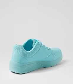 SKECHERS Sport School Shoes-Uno Ice Junior Turquoise Sneakers
