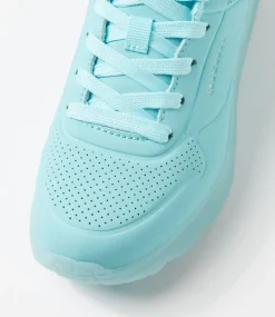 SKECHERS Sport School Shoes-Uno Ice Junior Turquoise Sneakers