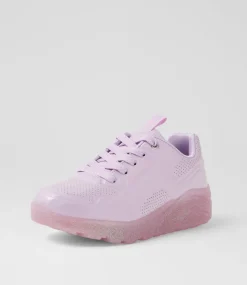 SKECHERS Sport School Shoes-Uno Ice Lilac Sneakers