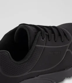 SKECHERS Sport School Shoes|Junior School Shoes-Uno Lite Delodox Junior Black Sneakers