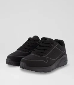 SKECHERS Sport School Shoes|Junior School Shoes-Uno Lite Delodox Junior Black Sneakers