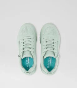 SKECHERS Sport School Shoes-Uno Lite Easy Zip Junior Beryl Green Sneakers