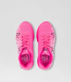 SKECHERS Sport School Shoes-Uno Lite Junior Hot Pink Fabric Sneakers
