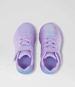 SKECHERS Sport School Shoes-Uno Lite Metallic Spark Toddler Lavender Multi Sneakers