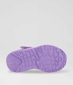 SKECHERS Sport School Shoes-Uno Lite Metallic Spark Toddler Lavender Multi Sneakers
