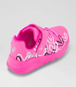 SKECHERS Sport School Shoes-Uno Lite Toddler Hot Pink Multi Sneakers