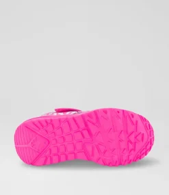 SKECHERS Sport School Shoes-Uno Lite Toddler Hot Pink Multi Sneakers