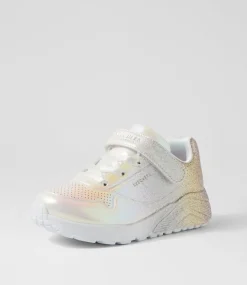 SKECHERS Sport School Shoes-Uno Lite Toddler Metallic Sparkle Sneakers