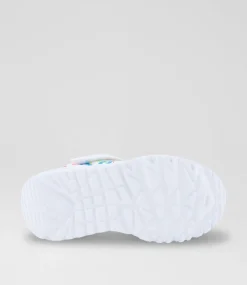 SKECHERS Sport School Shoes-Uno Lite Toddler White Multi Sneakers
