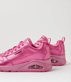 Women SKECHERS Sneakers-Uno Slither And Shine Magenta Sneakers