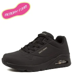 Women SKECHERS Sneakers|Wedges-Uno Stand On Air Black Sneakers