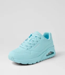 Women SKECHERS Sneakers|Wedges-Uno Stand On Air Light Blue Sneakers