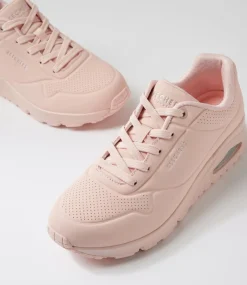 Women SKECHERS Sneakers|Wedges-Uno Stand On Air Light Pink Sneakers