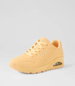 Women SKECHERS Sneakers|Wedges-Uno Stand On Air Orange Yellow Sneakers
