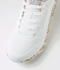 Women SKECHERS Sneakers-Uno White Rose Gold Sneakers