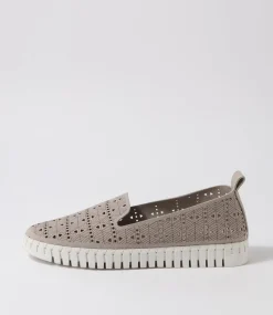 Women I LOVE BILLY Sneakers|Flats-Uppie Light Grey Microsuede Sneakers