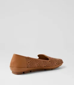 Women SUPERSOFT Comfort|Flats-Valient Dark Tan Leather Flat Shoes