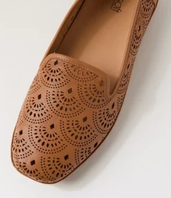 Women SUPERSOFT Comfort|Flats-Valient Dark Tan Leather Flat Shoes