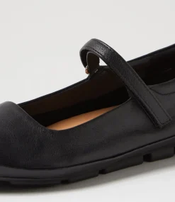 Women SUPERSOFT Comfort|Flats-Valuable Black Leather Flat Shoes