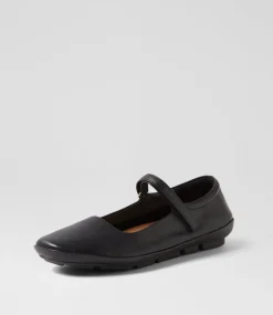Women SUPERSOFT Comfort|Flats-Valuable Black Leather Flat Shoes